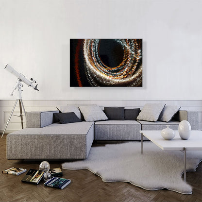 Maroon Tan and White Circles Modern