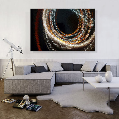 Maroon Tan and White Circles Modern
