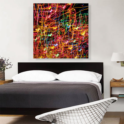Orange Pink Green Lights Modern