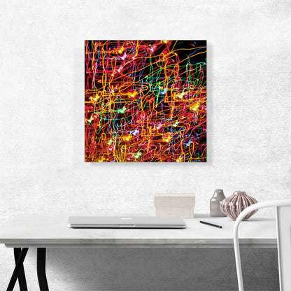 Orange Pink Green Lights Modern