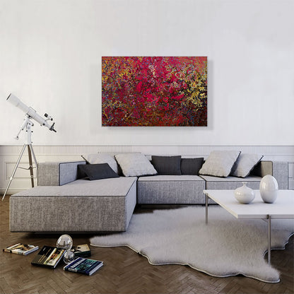 Pink Yellow Brown Splatter Modern