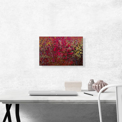 Pink Yellow Brown Splatter Modern