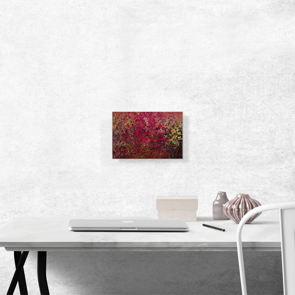 Pink Yellow Brown Splatter Modern