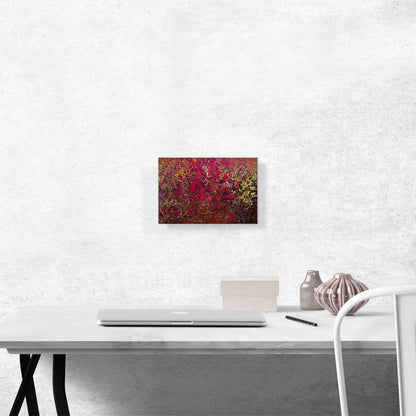 Pink Yellow Brown Splatter Modern