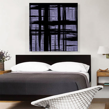 Black and Purple Lines Modern