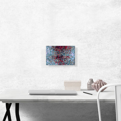 Teal Purple Red Squares Modern