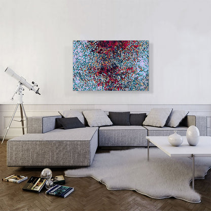 Teal Purple Red Squares Modern