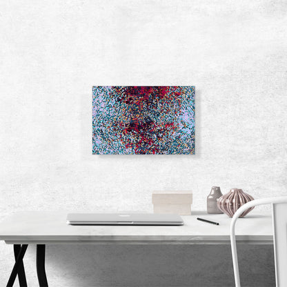 Teal Purple Red Squares Modern