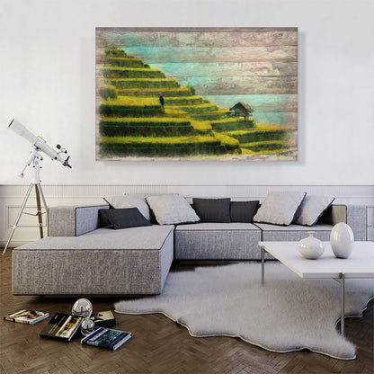 Rice Fields Modern Art Home decor