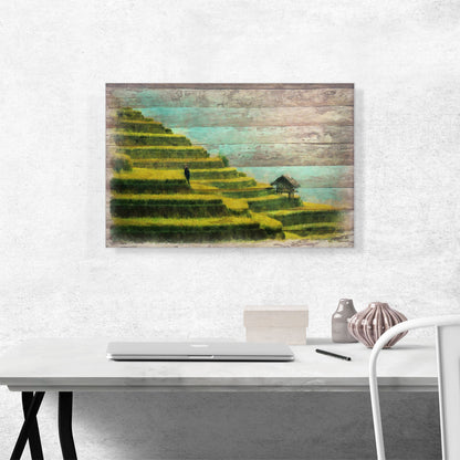 Rice Fields Modern Art Home decor