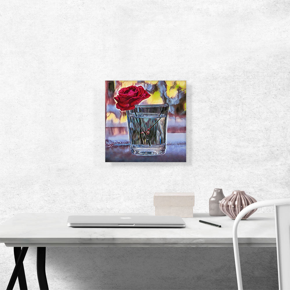 Rose Flower Drink Home decor