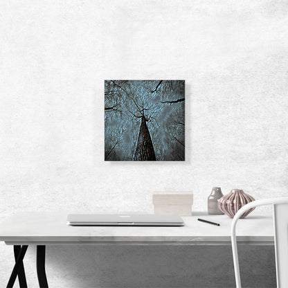 Tall Tree Blue Forest Painting Home decor
