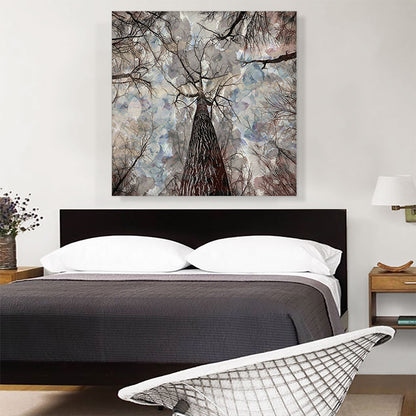 Tall Tree Forest Painting Home decor