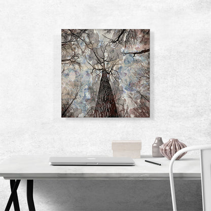 Tall Tree Forest Painting Home decor