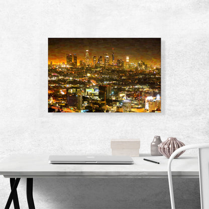Downtown Los Angeles LA Cityscape Skyline California