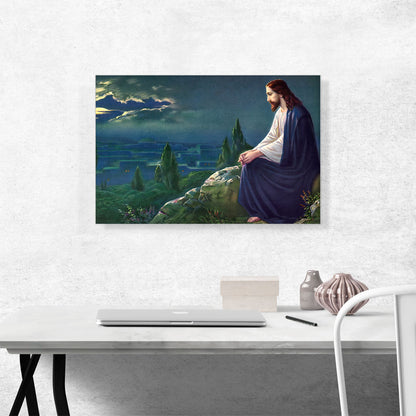 Christ on the Mount of Olives Jesus at Night