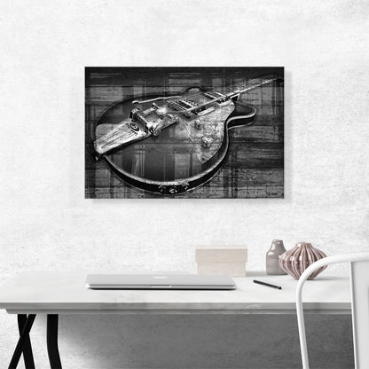 Black And White Guitar Home decor
