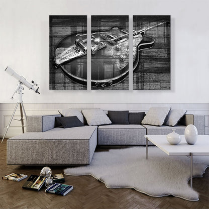 Black And White Guitar Home decor