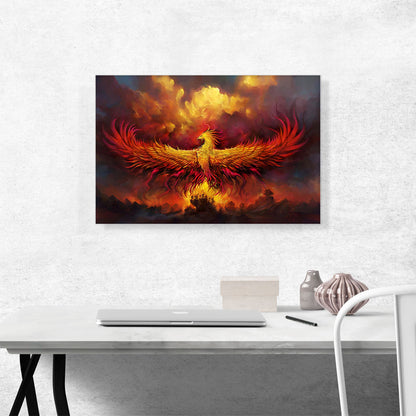 Fire Phoenix in Flight