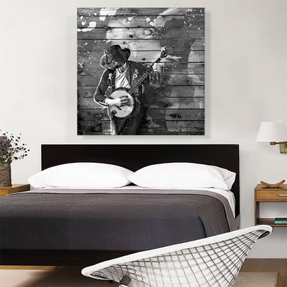 Black And White Guitar Musician Home decor