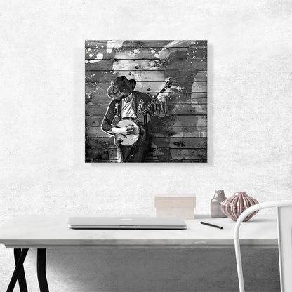 Black And White Guitar Musician Home decor