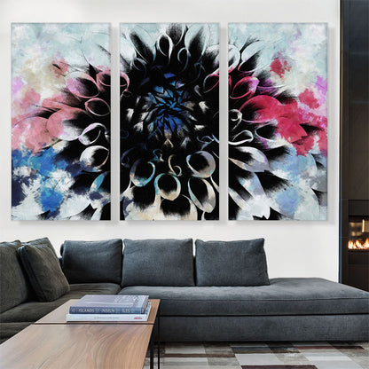 Blue Red Flower Home decor