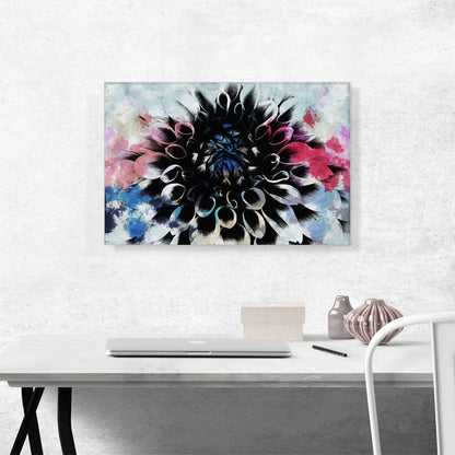 Blue Red Flower Home decor
