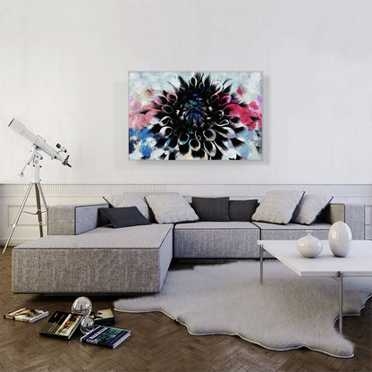 Blue Red Flower Home decor