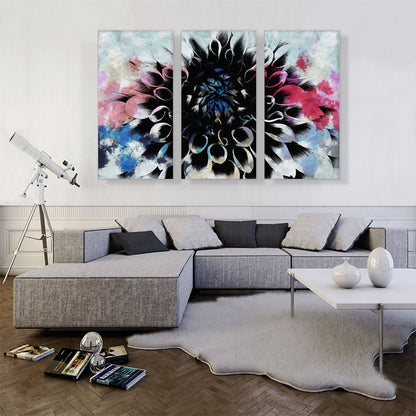 Blue Red Flower Home decor