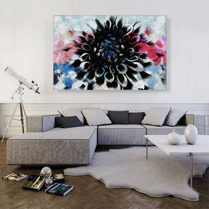 Blue Red Flower Home decor