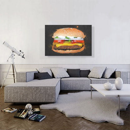 Burger Painting Home decor