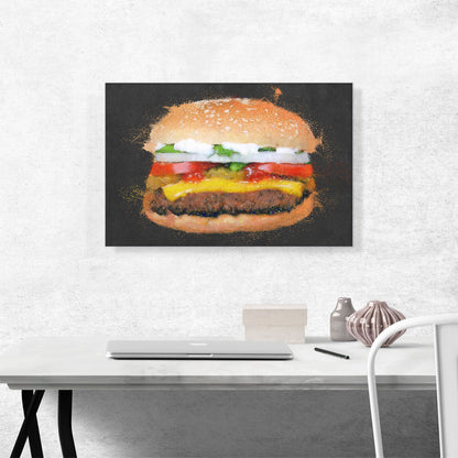 Burger Painting Home decor