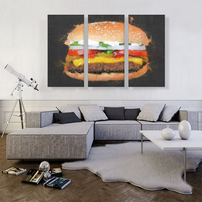 Burger Painting Home decor