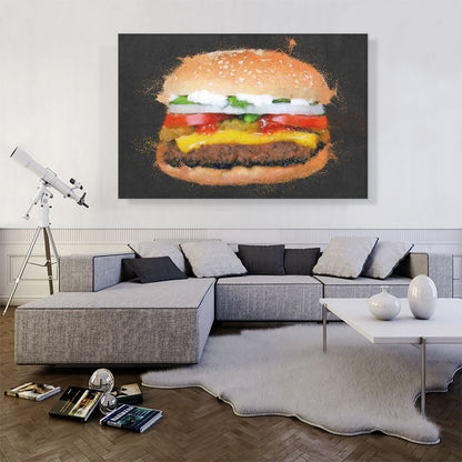 Burger Painting Home decor