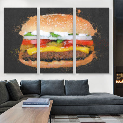 Burger Painting Home decor