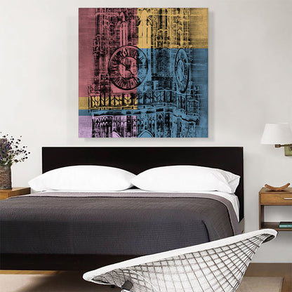 Clock Tower Modern Art Painting Home decor