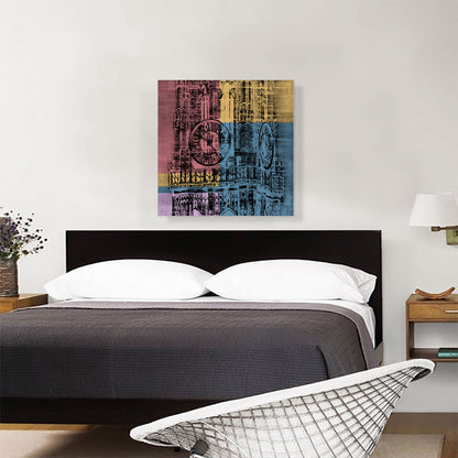Clock Tower Modern Art Painting Home decor