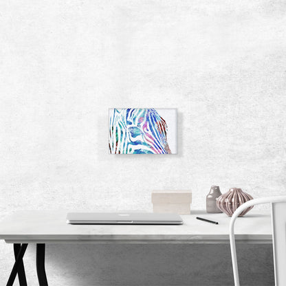 Colorful Zebra Painted Home decor