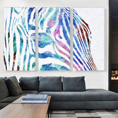 Colorful Zebra Painted Home decor