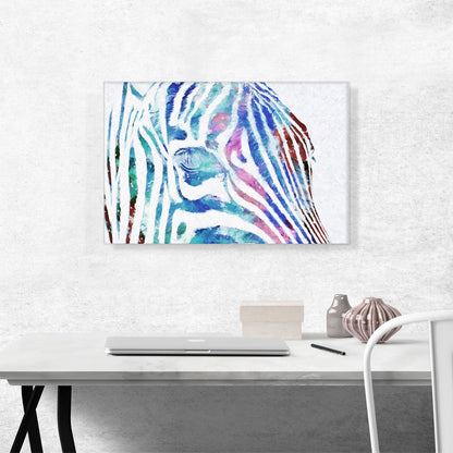 Colorful Zebra Painted Home decor