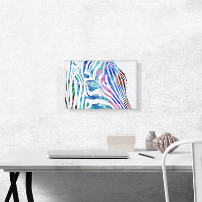 Colorful Zebra Painted Home decor