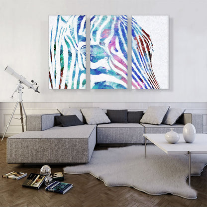 Colorful Zebra Painted Home decor