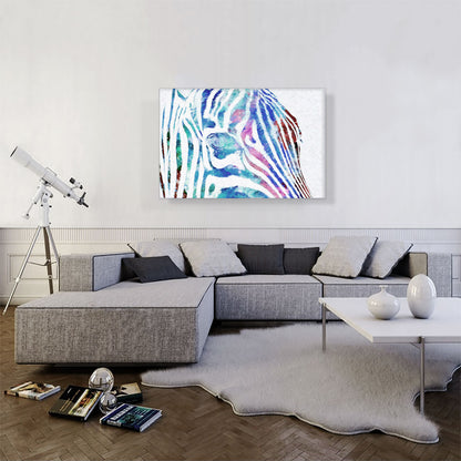 Colorful Zebra Painted Home decor