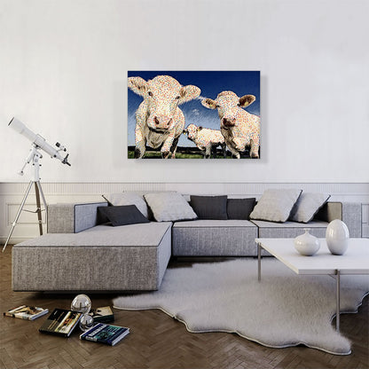 Cows Polka Dots Painting Home decor