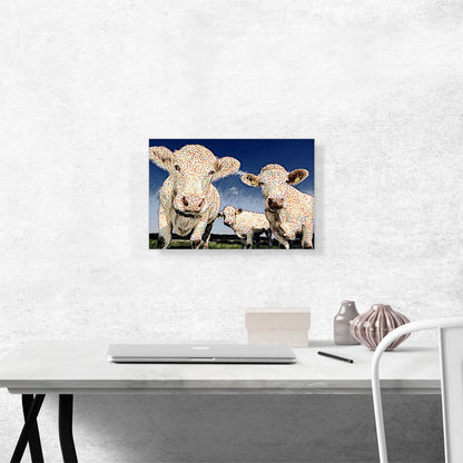 Cows Polka Dots Painting Home decor