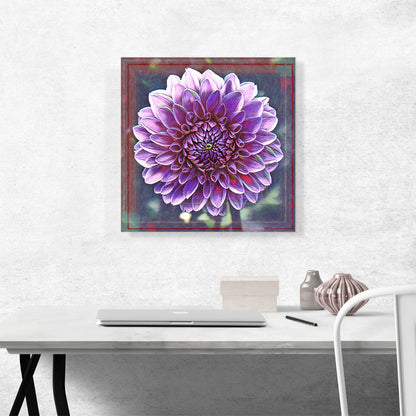 Dahlia Pink Flower Painting Home decor