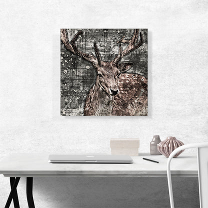 Deer Abstract Painting Home decor