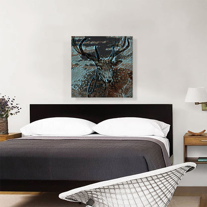 Deer Gray Painting Home decor