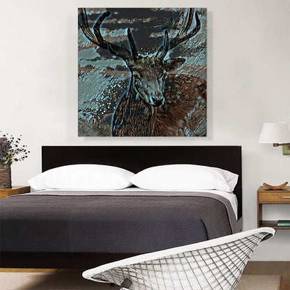 Deer Gray Painting Home decor
