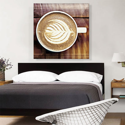 Espresso Coffee Pattern Modern Art Painting Home Decor Square